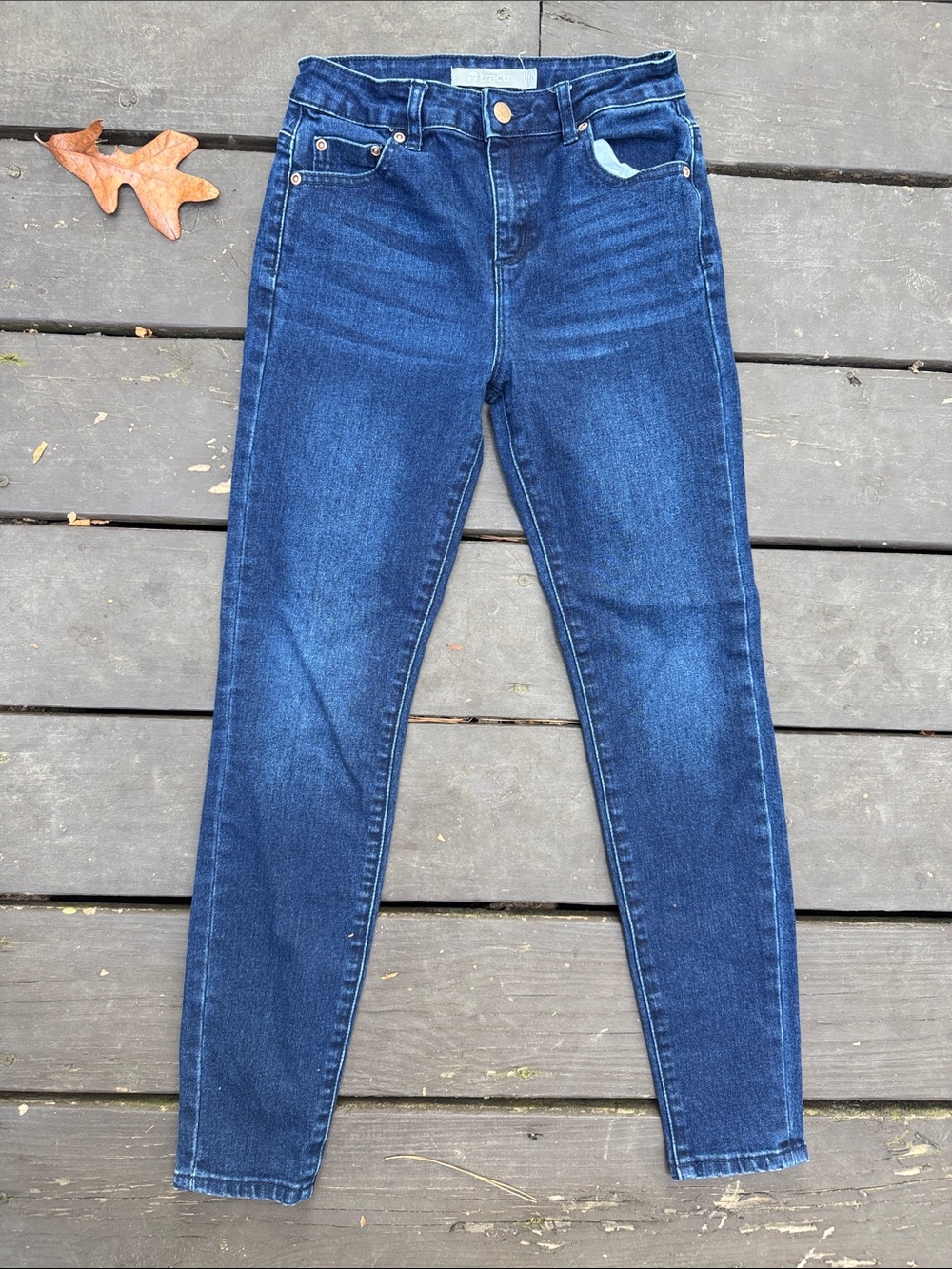 Tractr Dark Blue Kids Skinny Jeans size 10